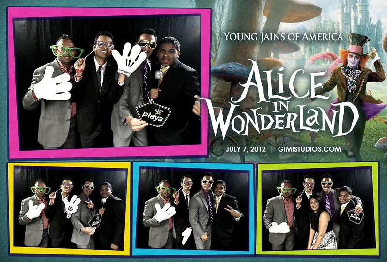 Alice In Wonderland Formal Photobooth at YJA 2012 in Tampa