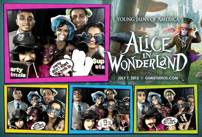 Alice In Wonderland Formal Photobooth at YJA 2012 in Tampa