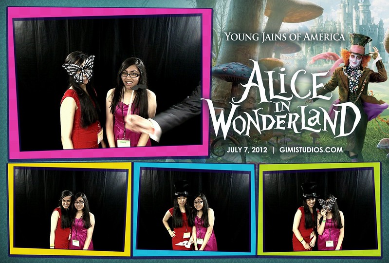 Alice In Wonderland Formal Photobooth at YJA 2012 in Tampa