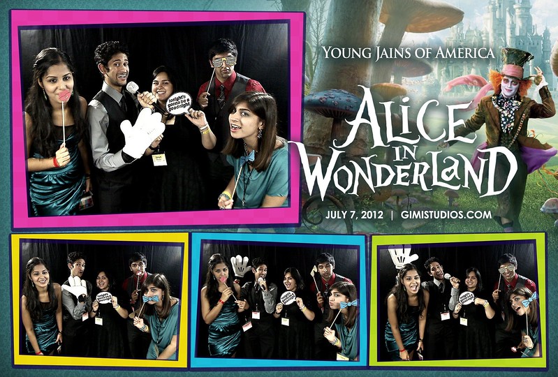 Alice In Wonderland Formal Photobooth at YJA 2012 in Tampa