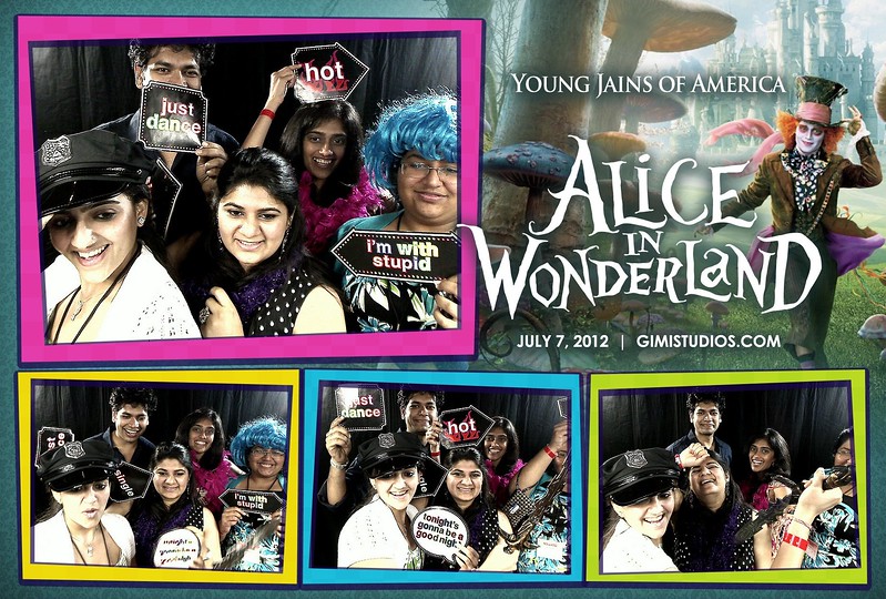Alice In Wonderland Formal Photobooth at YJA 2012 in Tampa