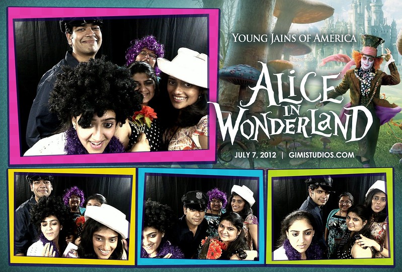 Alice In Wonderland Formal Photobooth at YJA 2012 in Tampa