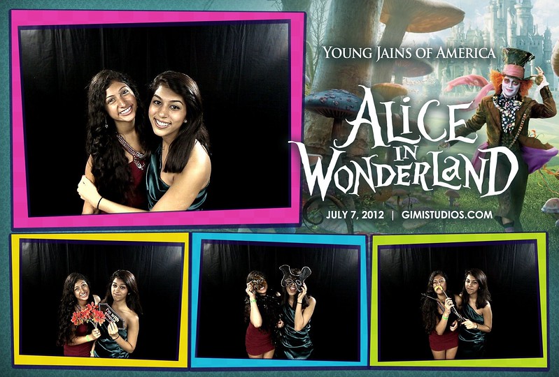 Alice In Wonderland Formal Photobooth at YJA 2012 in Tampa
