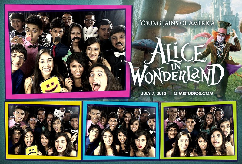 Alice In Wonderland Formal Photobooth at YJA 2012 in Tampa