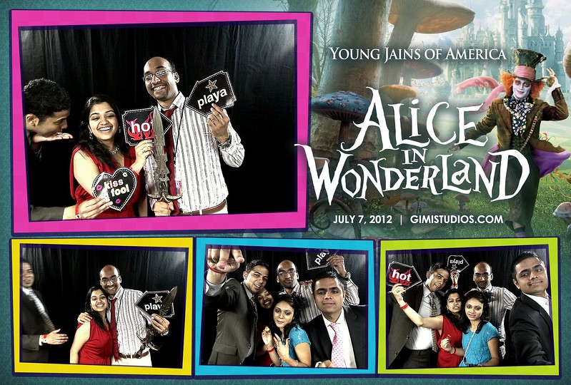Alice In Wonderland Formal Photobooth at YJA 2012 in Tampa