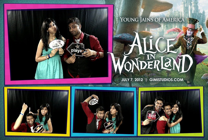 Alice In Wonderland Formal Photobooth at YJA 2012 in Tampa
