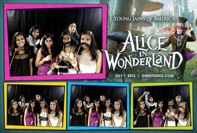 Alice In Wonderland Formal Photobooth at YJA 2012 in Tampa