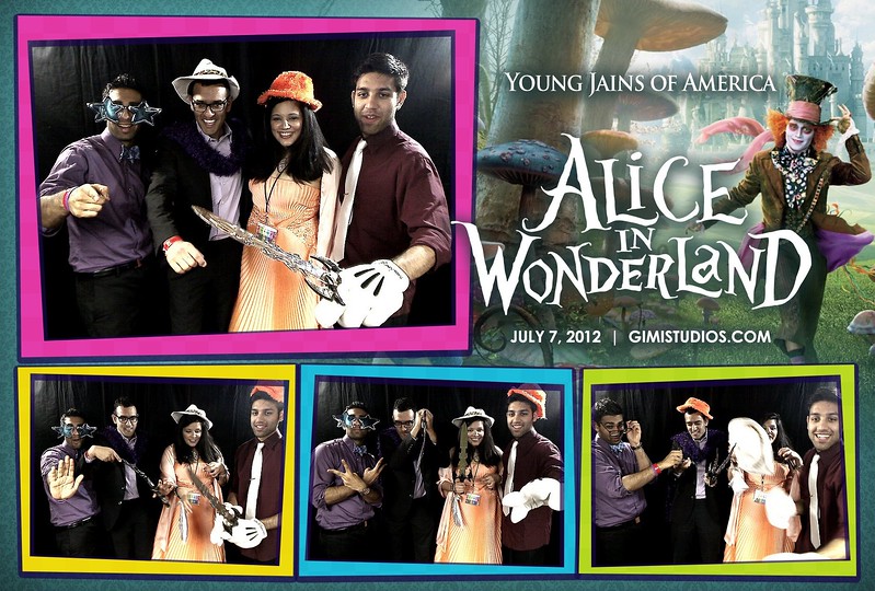 Alice In Wonderland Formal Photobooth at YJA 2012 in Tampa