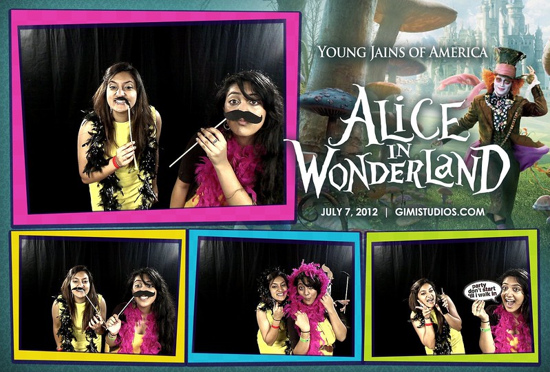 Alice In Wonderland Formal Photobooth at YJA 2012 in Tampa
