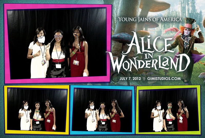 Alice In Wonderland Formal Photobooth at YJA 2012 in Tampa