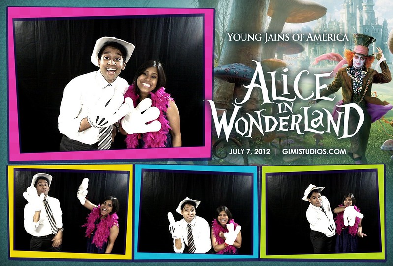 Alice In Wonderland Formal Photobooth at YJA 2012 in Tampa