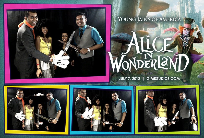 Alice In Wonderland Formal Photobooth at YJA 2012 in Tampa