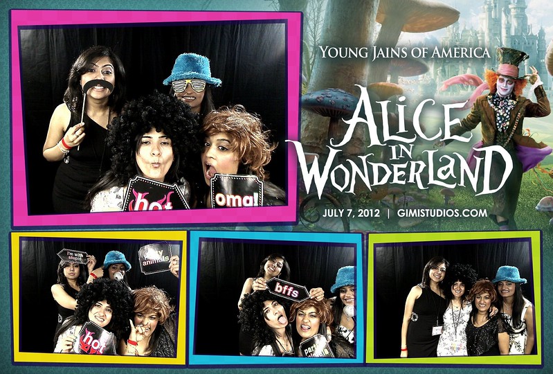 Alice In Wonderland Formal Photobooth at YJA 2012 in Tampa