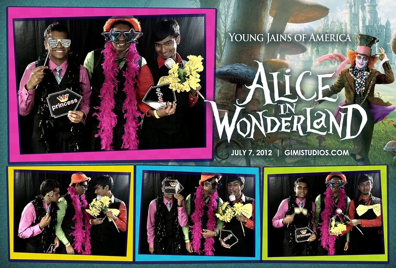 Alice In Wonderland Formal Photobooth at YJA 2012 in Tampa