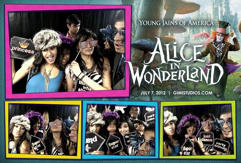 Alice In Wonderland Formal Photobooth at YJA 2012 in Tampa